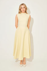 High Waist Midi Dress