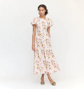 Couturebud The Dominique Dress - Pink Bluebonnet