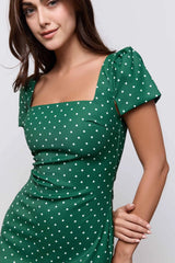 Square Neck Slip Midi Dress