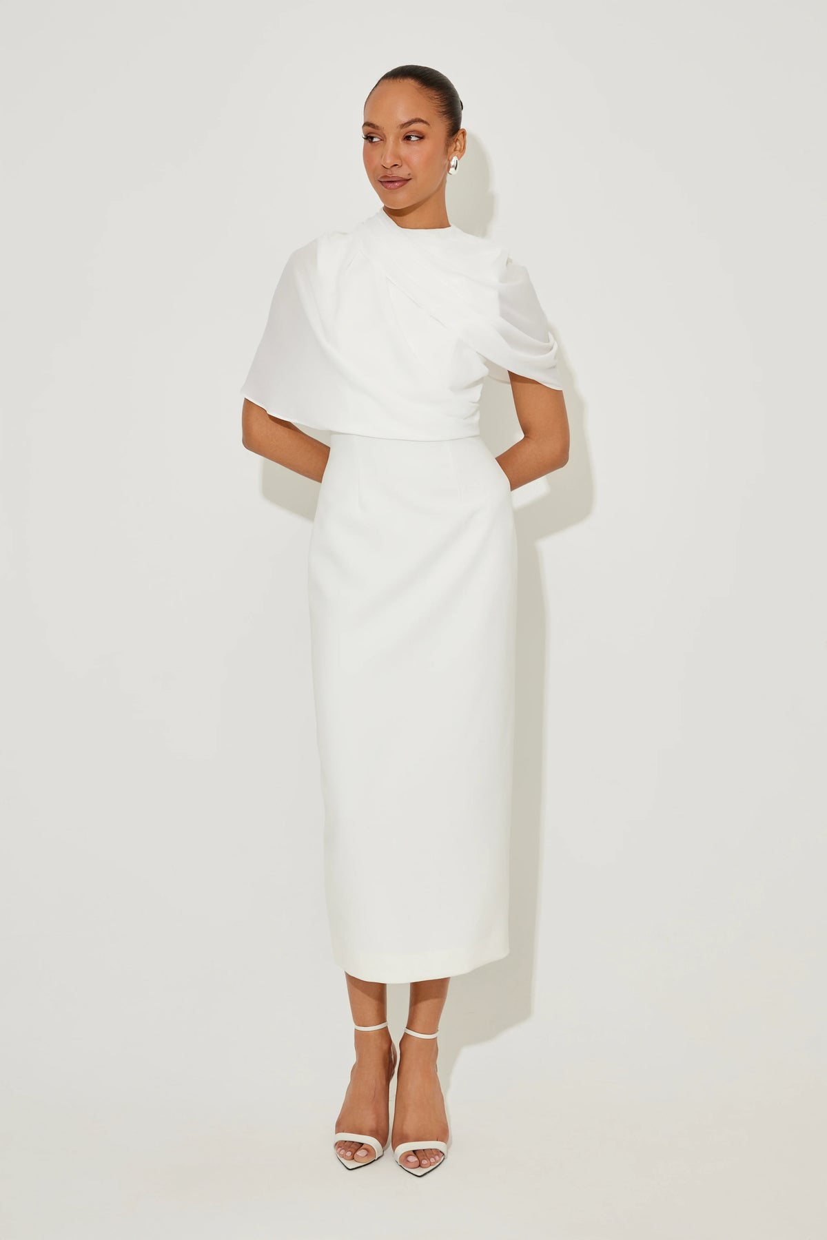 Gathered Midi Dress