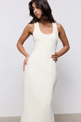 Cotton Mix Midi Dress