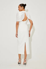 Gathered Midi Dress