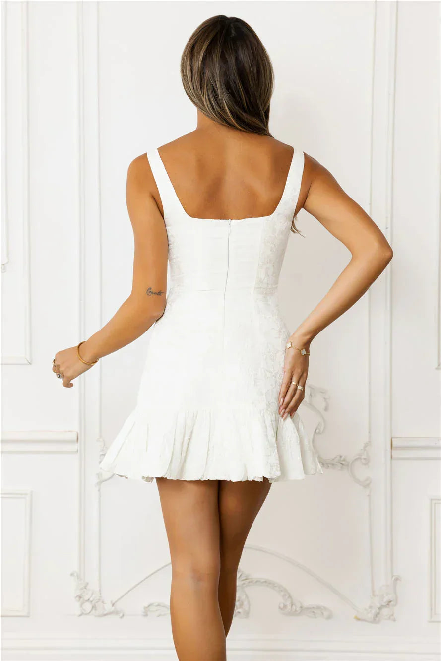 white masquerade dress Majestic Mini – Fever Muse transitional fashion Wedding Dress Bustles: Types, Bubble hem Colour:Candy Floss