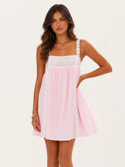 Lacey Mini Dress - Pink
